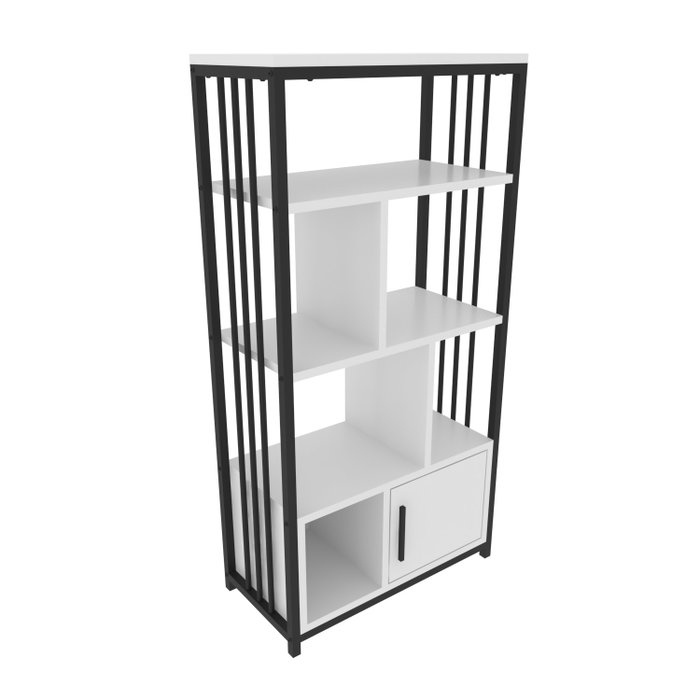 Hanah Home Valero Estantería Blanco y Negro Hanah Home Valero Estantería Blanco y Negro